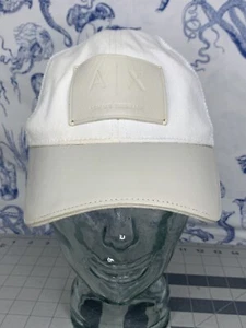 Armani Exchange Men's Logo Leather Patch And Strap Mesh Baseball Hat (H3) - Picture 1 of 11