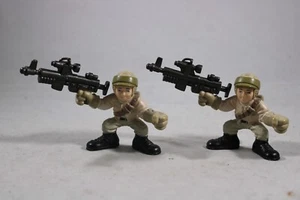 2 Star Wars Galactic Heroes Endor Rebel Trooper Return of the Jedi Green Camo - Picture 1 of 7