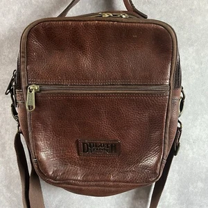 Duluth Trading Company Lifetime Brown Patina Leather Vintage Crossbody Bag - Picture 1 of 14