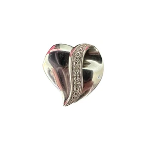 5,8g Sterling Silber 925 Diamant "Enkelin" Herz Anhänger Schmuck Geschenkidee - Bild 1 von 4