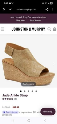 Sandalias de cuña Johnston And Murphey Jade 8,5 Foto 1 de 4