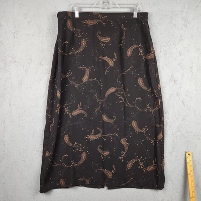 Винтажная женская юбка Worthington 20 Вт миниатюрная пейсли миди карьерная офисная рабочая одежда - Изображение 1 из 4