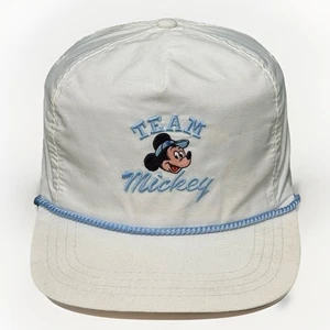 Vintage Team Mickey Disney Adjustable Snapback Baseball Hat Cap Made In USA - Picture 1 of 4
