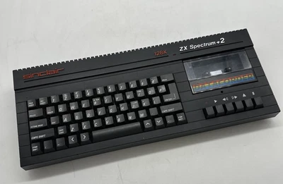 Computadora vintage Sinclair ZX Spectrum 128K + 2 con fuente de alimentación t4360 - Imagen 1 de 4