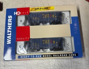 Walthers Gold Line HO 2-Pk "Greenville Golden West 100-ton Hoppers" #932-27416 - Picture 1 of 10