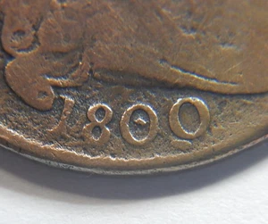 1800 Large Cent Draped Bust G/VG Details Bold "Q" Variety 🔥 - Picture 1 of 3