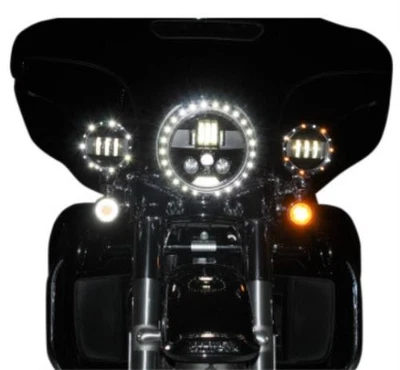 Custom Dynamics Harley Touring ProBEAM LED Headlamp 7" - Black PB-7-B - Image 1 of 4