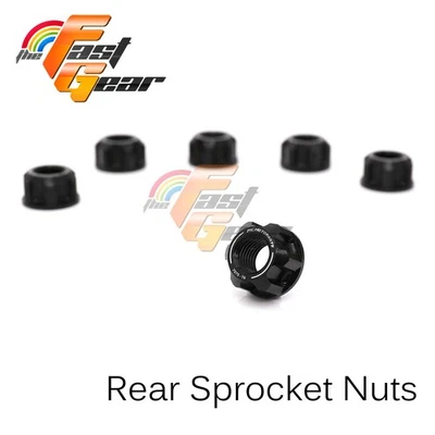 BLACK Aluminium Sprocket Nut Rear For Ducati Multistrada 1100 04-09 08 07 06 05 - Image 1 of 4