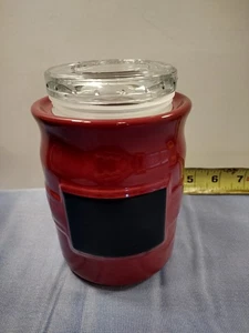 Longaberger Paprika MD Utility Jar with Lid  - Woven Tradition Pottery #3238540 - Picture 1 of 22