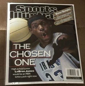 Quiosco LeBron James SIN ETIQUETA Primer FC RC Sports Illustrated 18 de febrero de 2002 - Imagen 1 de 1