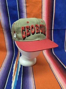 Vintage 90s Georgia Bulldogs Shadow Script Top Of The World Snap Back Hat CLEAN - Bild 1 von 10