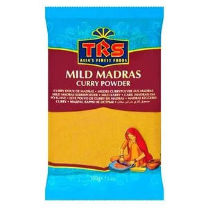 Curry in Polvere Mild Madras Curry Powder TRS Busta da 100 g Spezia Asian Food - Imagen 1 de 1