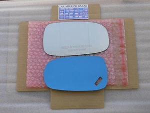 653RA PARA 2003-11 SAAB 9-3 9-5 Espejo Gran Angular Vidrio Pasajero Lado + Adhesivo - Imagen 1 de 2