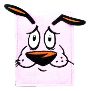 Courage the Cowardly Dog Cartoon Character Plush Bifold Wallet - Picture 1 of 4