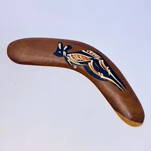 JABIRU BOOMERANGS 8” Australia Native Timber Hand Painted Authentic Aborigines - Picture 1 of 8