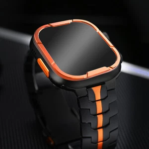 Stainless Steel Band Armor Frame Screen Protector Film For Apple Watch Ultra 49 - Picture 1 of 17