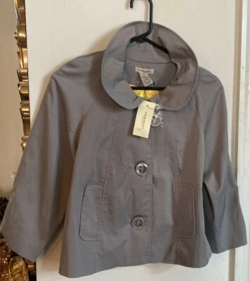 NWT Vertigo Paris Women's Gray Dove/Sulfur Polyester Bend Jacket Size M, $240 - Image 1 of 4