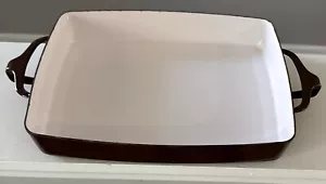 Dansk Kobenstyle Braun Emaille Rechteck Back Lasagne Bräter Pfanne 10x8x2 - Bild 1 von 8