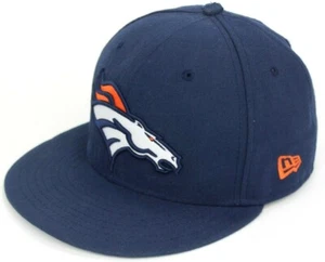 59Fifty New Era, Denver Broncos NFL, Manning Signature, Fitted Sz 7, Blue Orange - Picture 1 of 7