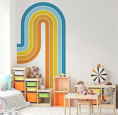 Colorful Fountain Rainbow Wall Decals, Stickers, Mural, Wall Art Decoration 700 - Image 1 of 4