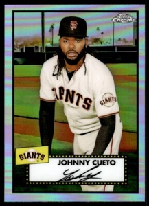 2021 Topps Chrome Platinum refractors Johnny Cueto San Francisco Giants #132 - Picture 1 of 2