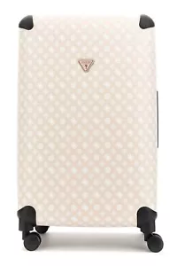 GUESS Wilder 28 In 8-Wheeler Exp. L Trolley Beige / White beige weiß Neu - Bild 1 von 3