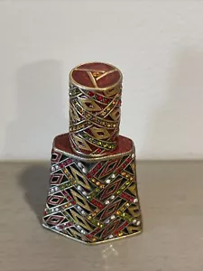 Bottle for Perfume Rhinestone Multi Color Art Deco - Picture 1 of 13