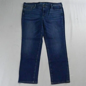 Eddie Bauer 18P Slightly Curvy Slim Straight Medium Denim Womens Jeans - Picture 1 of 9