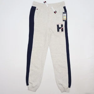 Tommy Hilfiger Boy's Size M 12/14 Jogger Fleece Sweatpants Oatmeal Heather - Picture 1 of 11