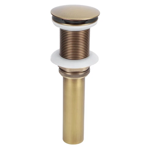 (Antique Big Bouncing Without Hole)Brass Popup Drain Stopper Bathroom Basin Sink Cover