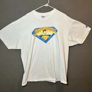 Vintage '98 DC Comics Superman T-Shirt Erwachsene 2XL weiß Graphitti - Bild 1 von 14