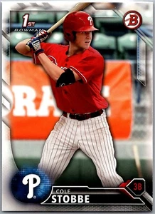 2016 Bowman Draft Picks & Prospects Cole Stobbe Philadelphia Phillies #BD-62 - Picture 1 of 2