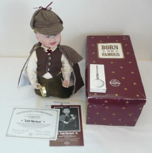 1989 Knowles Born To Be Famous 1st Issue Little Sherlock Porcelain Doll w/COA - Picture 1 of 22