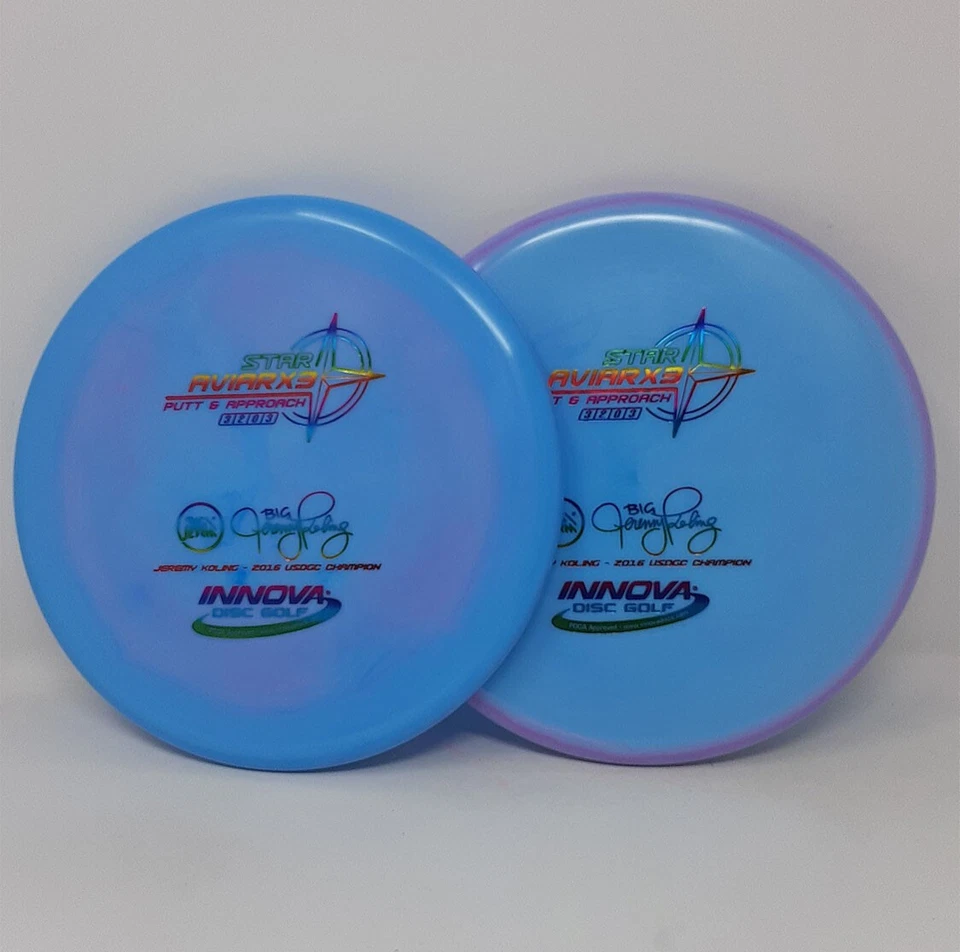 Set of 2 Innova Star AviarX3 Jerm Koling 171-2g Swirly Rainbow Foil FREE SHIP 7 - Image 1 of 1