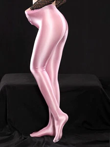 UK Women's Glossy High Waist Pantyhose Stretchy Opaque Stocking Tights Lingerie - Picture 1 of 73