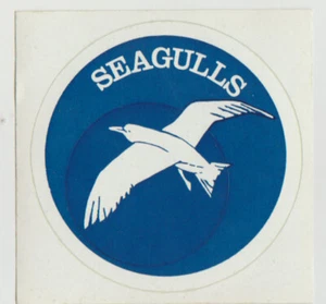 WYNNUM  MANLY  BRL  SEAGULLS [ BLUE ]   STICKER  NEW Size 8cm   Diam - Bild 1 von 2