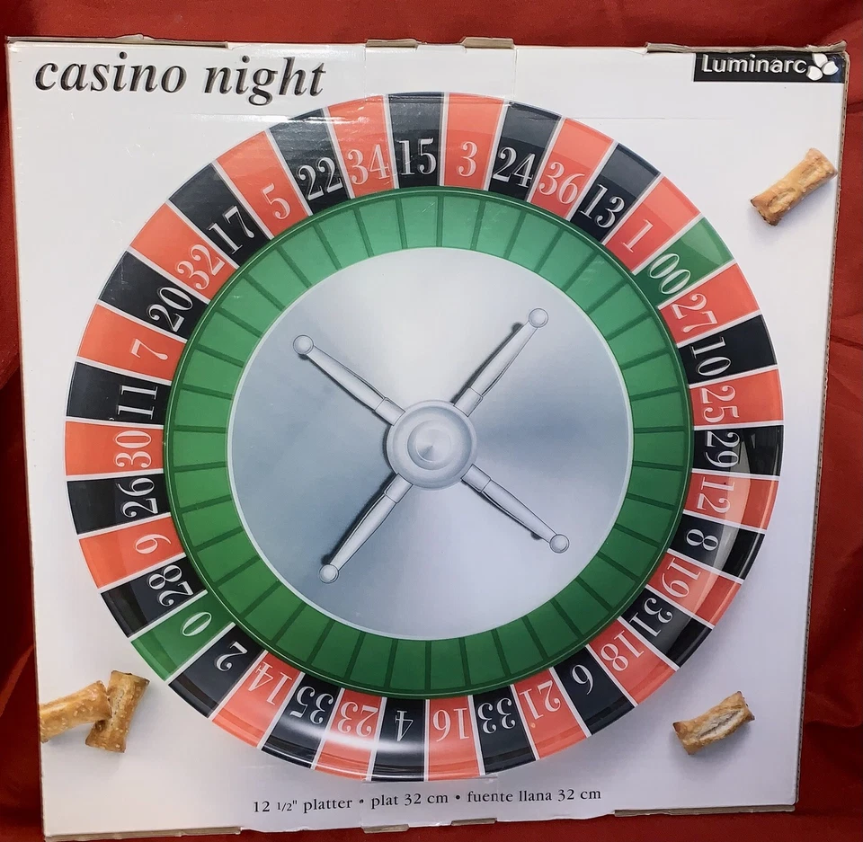 Plato de 12,5” “Casino Night” de Luminarc, nuevo en caja Foto 1 de 1