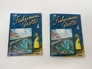 2 Vintage Mini Fischergrotte Rezeptbuch Kochbuch San Francisco CA 1950er - Bild 1 von 4
