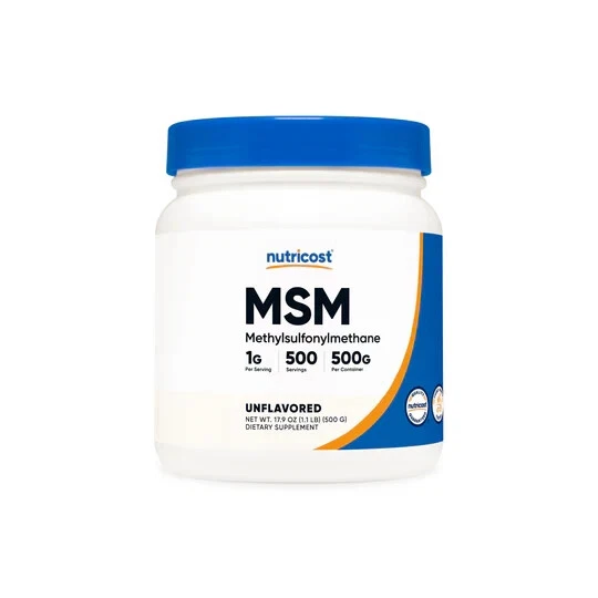 MSM Powder 500 Grams by Nutricost