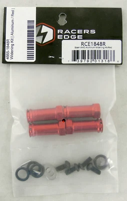 Slash 4WD Aluminum Widening Kit (Red) - Racers Edge #RCE1848R - Image 1 of 2