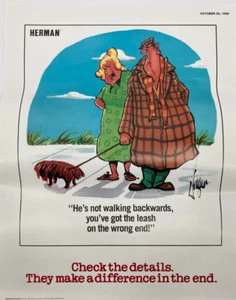 Herman Poster Check The Details They Make A Difference In The End 10/26/1992 - Picture 1 of 6