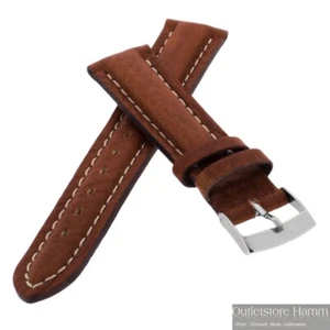 Echt Leder Uhrenarmband hellbraun 18mm 00052 - Bild 1 von 4