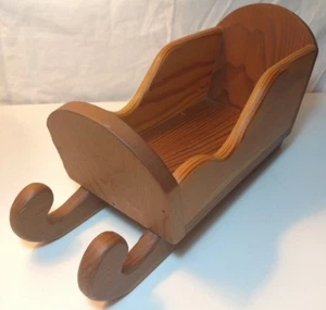 Holzschlitten Winterdeko Weihnachtsdeko Handarbeit Handarbeit JAN19 - Bild 1 von 9