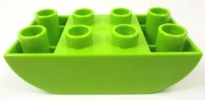 Lego Duplo Feilenstein 2x4 Curved Bottom Ref 98224 - Bild 1 von 1