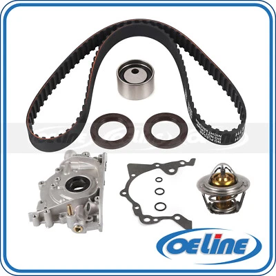 Timing Belt Kit Oil Pump Thermostat Assembly for 1989-05/1993 Geo Metro 1.0L - Image 1 of 4