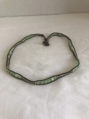 "Gargantilla collar de nefrita verde jade 22"" Bella Ryan con cierre de metal" Foto 1 de 4