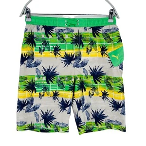 PUMA SPORTLIFESTYLE Floral Grey Activewear Shorts Size 14 Years 164 Cm - Picture 1 of 8