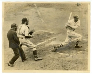 BILL DICKEY, JO-JO MOORE original 1936 TYPE I photo YANKEES GIANTS WORLD SERIES - Picture 1 of 2