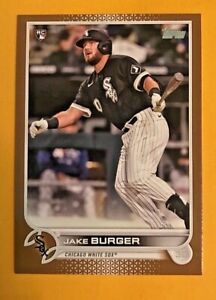 2022 Topps Series 1 Gold Jake Burger #186 Rookie Card RC 1238/2022 White Sox