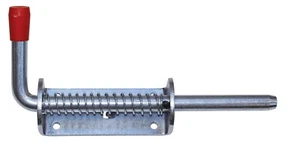1 x Bullone di tiro a molla 16 mm zincato resistente box per cavalli cancello rimorchio - Foto 1 di 4